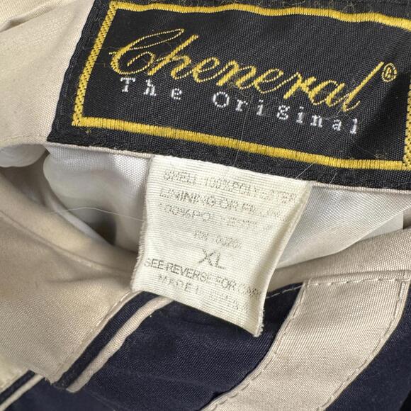 Alaska Mens XL Reversible Fleece Jacket Navy Beige Winter Coat Insulated Cozy - Picture 9 of 9